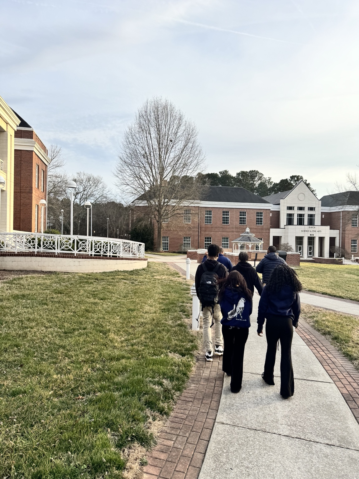 Breaking Away youth walking across a college campus